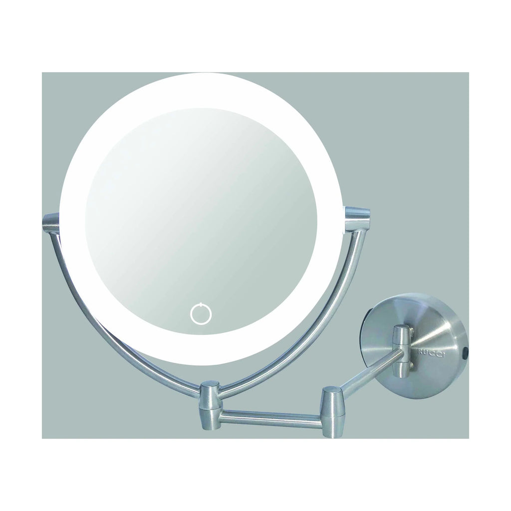 1x & 10x Magnifying Lighted Makeup Vanity Mirror with 3 Touch, 3 Tones, AC Adapter & Battery. Rucci M1000 13.5 in