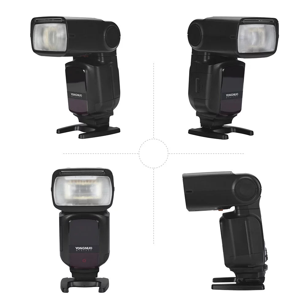 YONGNUO YN968N II Wireless TTL Flash Speedlite with Built-in 5600K LED Light, 1/8000s HSS, appropriate with  DSLR Cameras and YN622N YN560 Wireless System