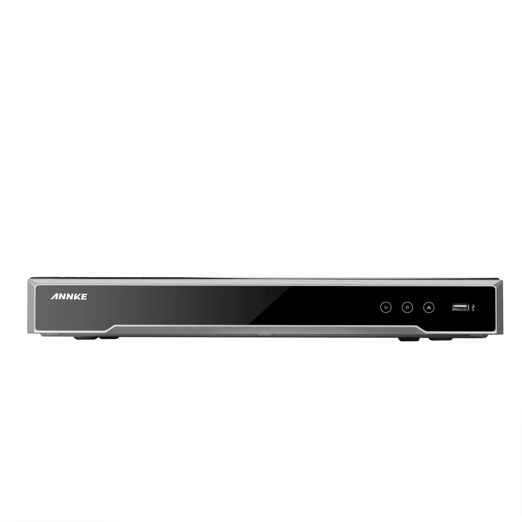 ANNKE 4K 8CH H.265+ PoE Network Video Recorder, Max 160 Mbps Outgoing Bandwidth, 2CH 4K Decoding Capability, Supports ANNKE AI Cameras, Remote Access, Dual Hard Drive Bays, No Hard Drive