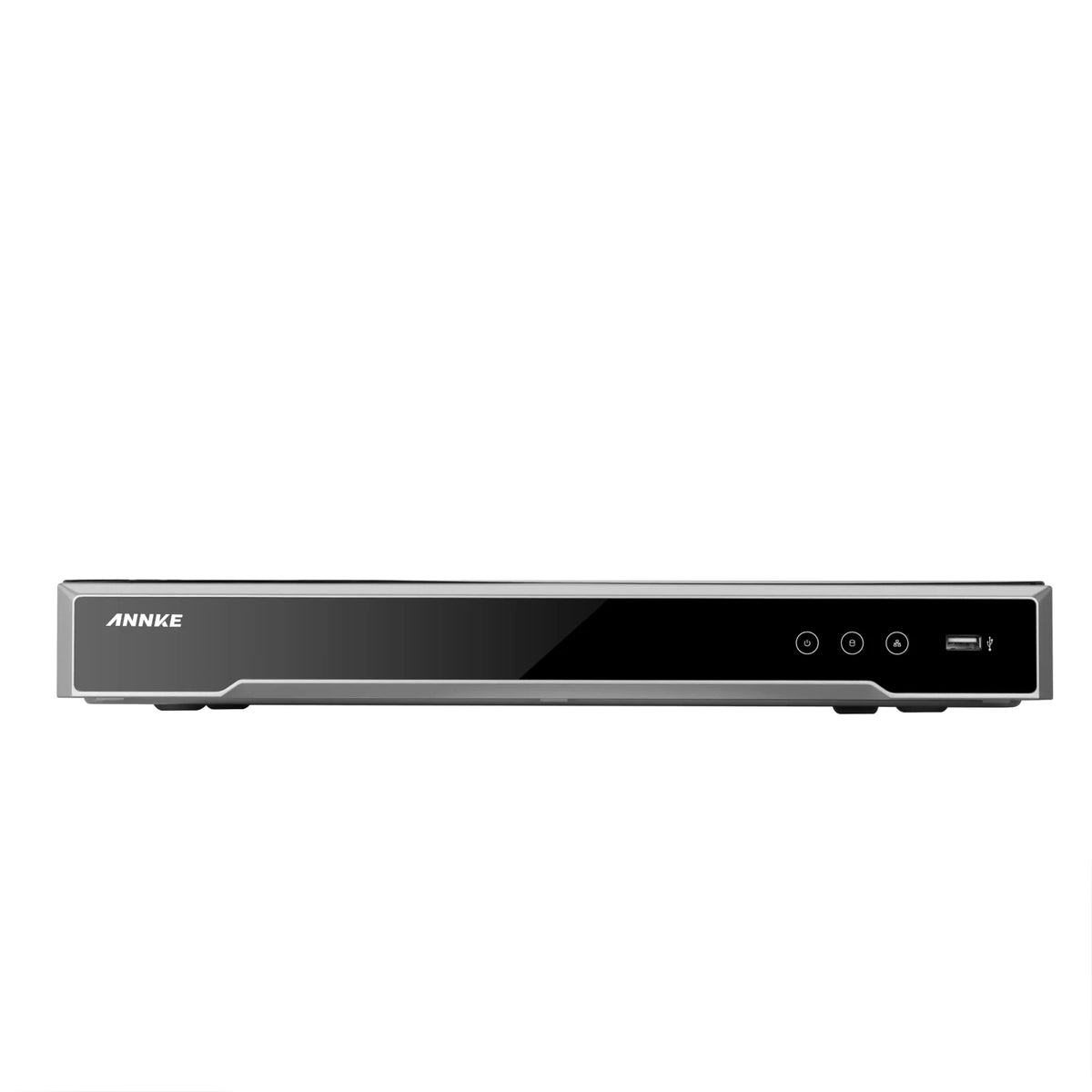 ANNKE 4K 8CH H.265+ PoE Network Video Recorder, Max 160 Mbps Outgoing Bandwidth, 2CH 4K Decoding Capability, Supports ANNKE AI Cameras, Remote Access, Dual Hard Drive Bays, No Hard Drive