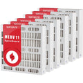 SpiroPure 9x20x4 MERV 11 Pleated Filter Air Filters - Made in USA (6 Pack)