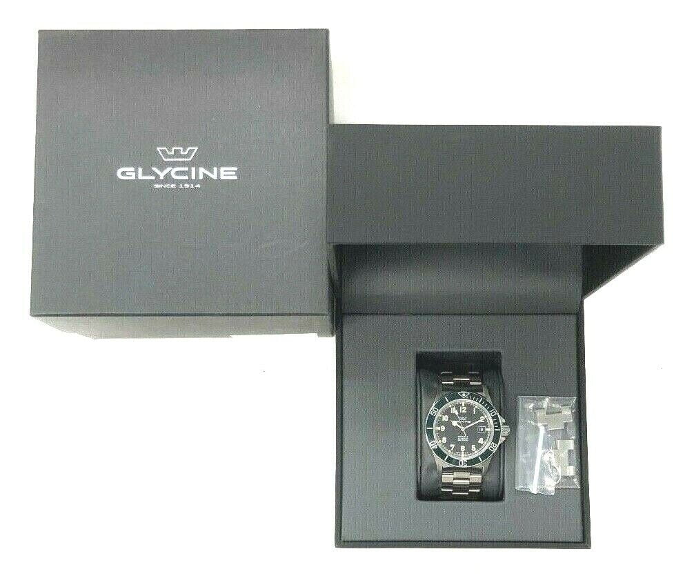 Glycine Combat GL.0253 Green Bezel 42mm Stainless Steel Automatic Men's Watch