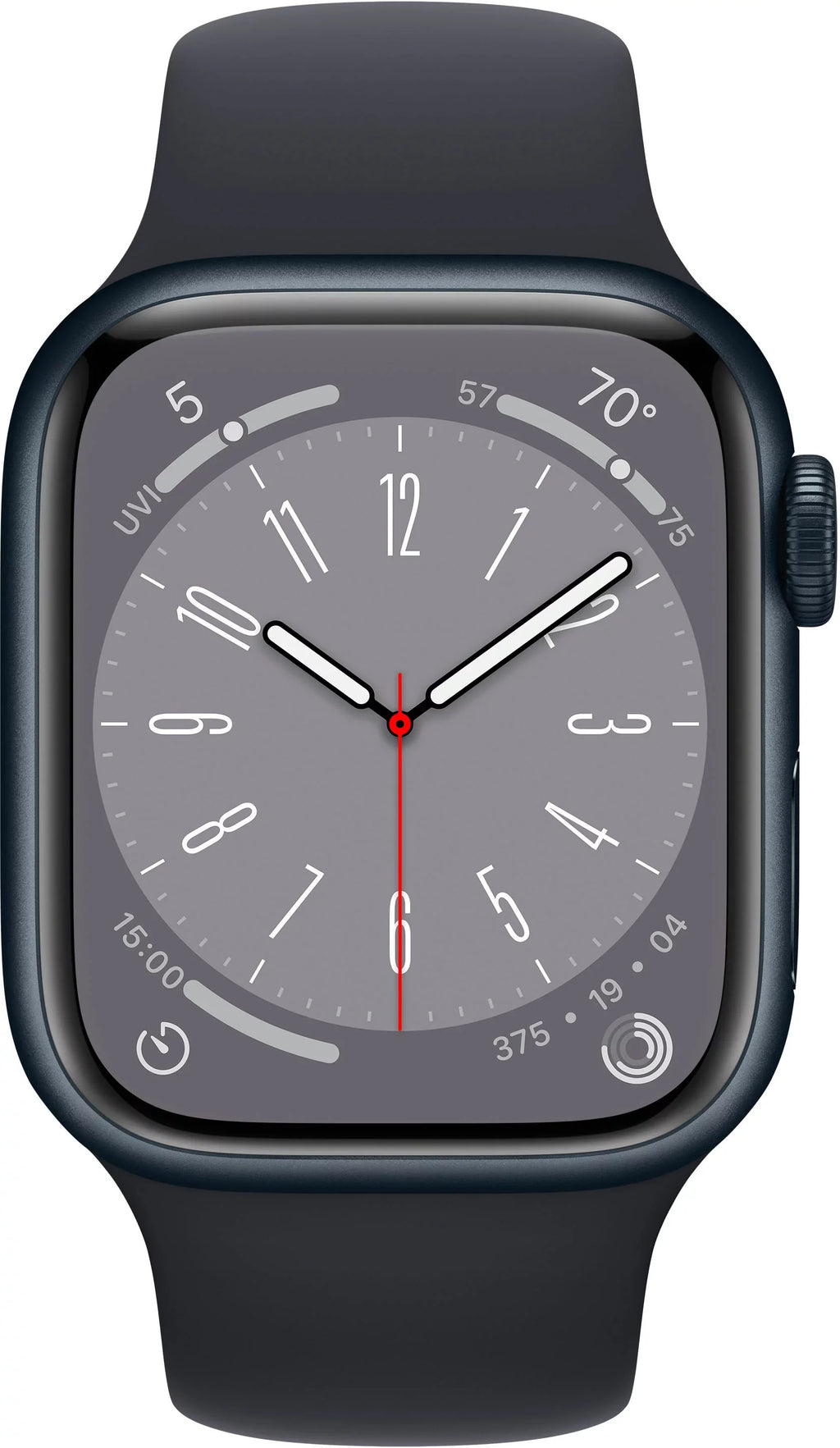 Restored  Watch Gen 8 Series 8 Cell 45mm Midnight Aluminum Midnight Sport Band MNVL3LL/A (Refurbished)