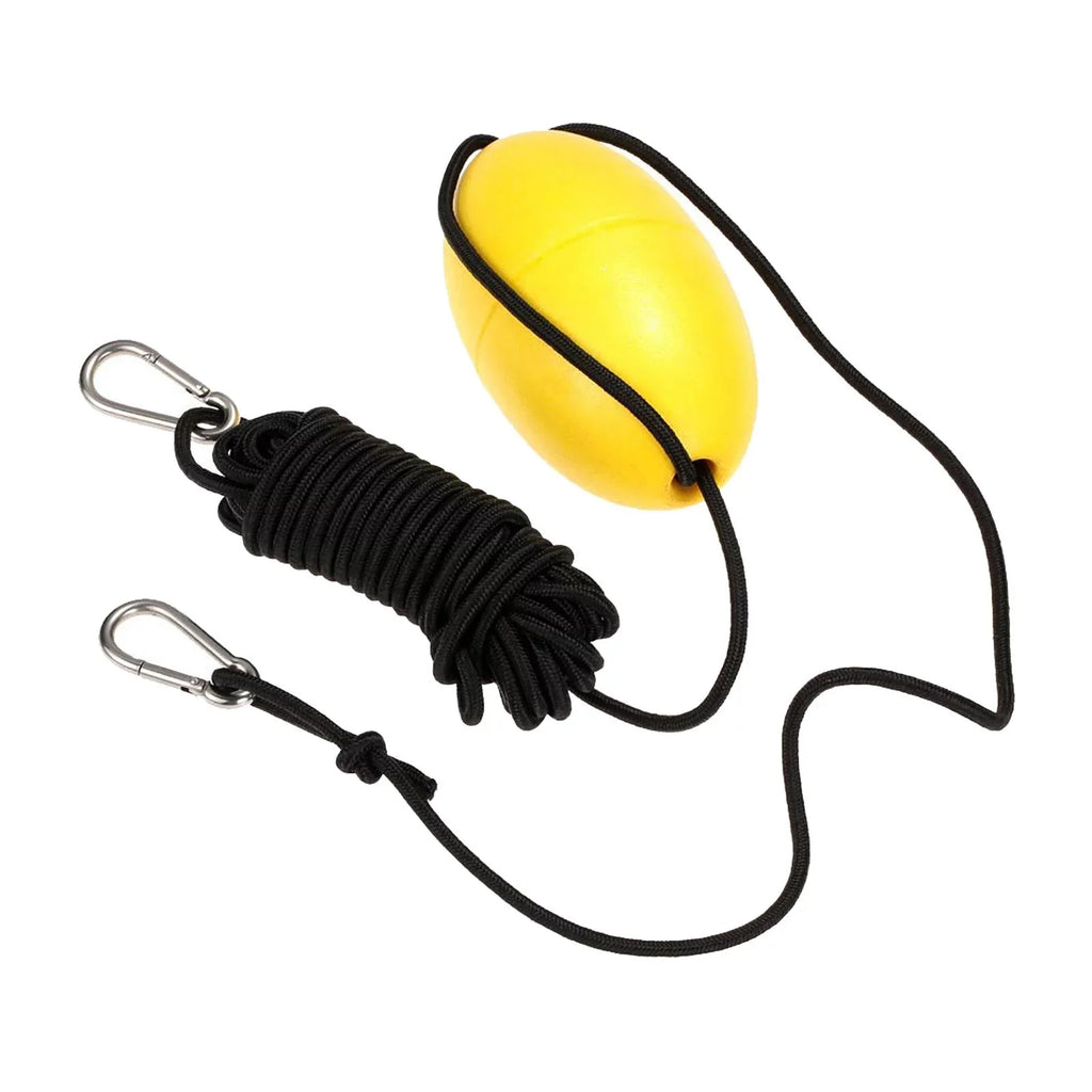 BAOSITY 5xDrift Anchor Rope W/ Anchor Buoy 9.1M Rope Length for Inflatable vessel Yellow