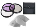 Handycam HDR-UX5 High Grade Multi-Coated, Multi-Threaded, 3 Piece Lens Filter Kit (37mm) + Nwv Direct Microfiber Cleaning Cloth.