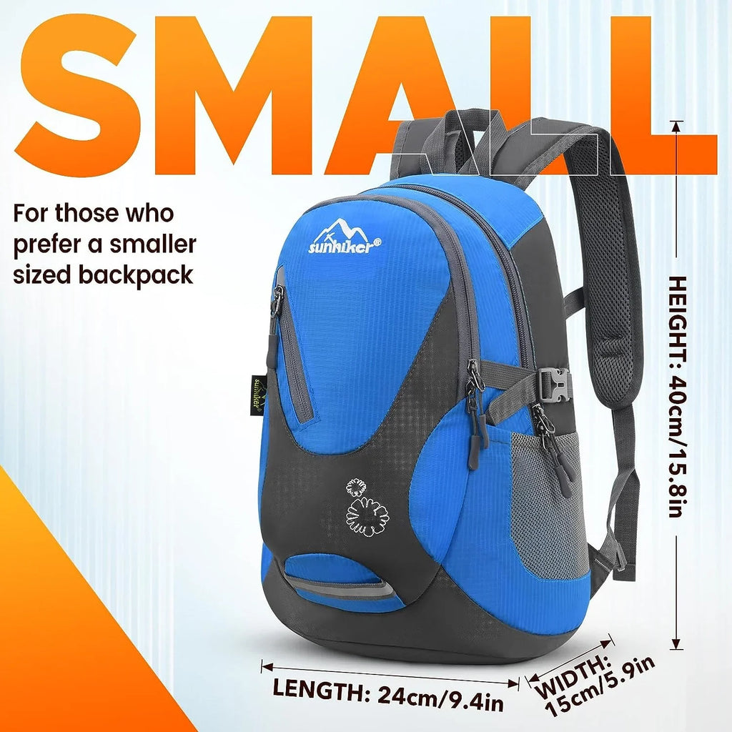 sunhiker Cycling Hiking Backpack liquid impervious Travel Backpack Lightweight SMALL Daypack M0714 Small Blue