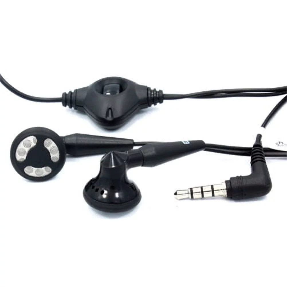 Black Leather Case w Headset OEM 3.5mm Handsfree Earphones L5K for  G6 G8 ThinQ, G7 ThinQ - Motorola One, Moto X4 X Play G7 Play, Droid Maxx 2 - Nokia 8 -  Galaxy S9, S8 S7 Edge