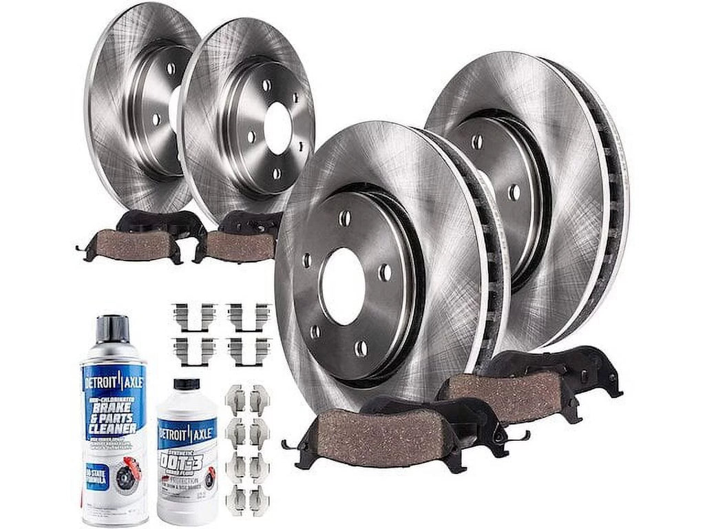 Front and Rear Brake Pad and Rotor Kit - appropriate with 2012 - 2017  Camry 2013 2014 2015 2016