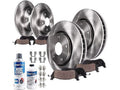 Front and Rear Brake Pad and Rotor Kit - appropriate with 2012 - 2017  Camry 2013 2014 2015 2016
