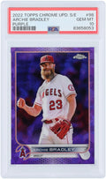 Archie Bradley Los Angeles Angels 2022 Topps Chrome Updates Purple Refractor #US98 #9/10 PSA Authenticated 10 Card