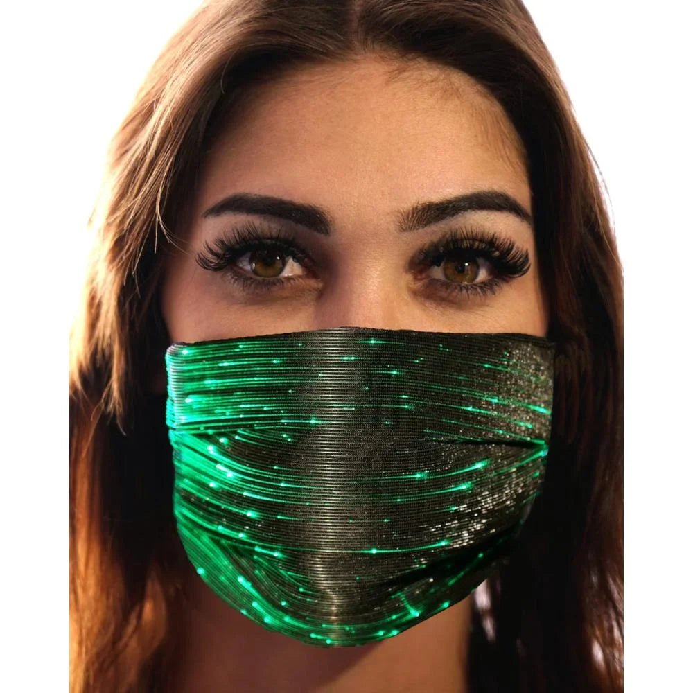 LED Party Mask - Black 106332. Western Fashion Inc