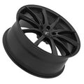 Platinum 435SB Flux 17x8 5x114.3 +40et Satin Black With Satin Clear-Coat Wheel Fits select: 1996-2018  RAV4, 1997-2023 HONDA CR-V