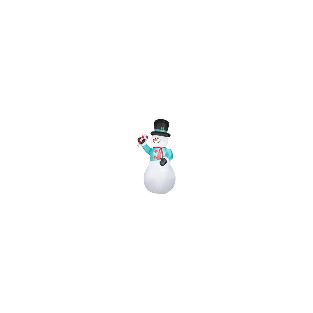 Inflatable. Gemmy LED Snowman with Candycane 12 ft