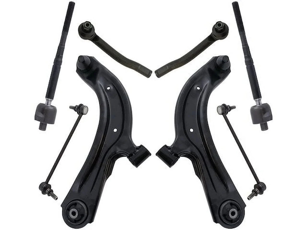 Front Control Arm Ball Joint Sway Bar Link Tie Rod Kit - 8 Piece - suitable with 2013 - 2018 Nissan Sentra 2014 2015 2016 2017