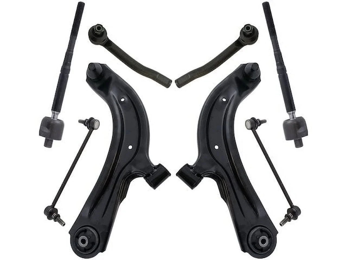 Front Control Arm Ball Joint Sway Bar Link Tie Rod Kit - 8 Piece - suitable with 2013 - 2018 Nissan Sentra 2014 2015 2016 2017