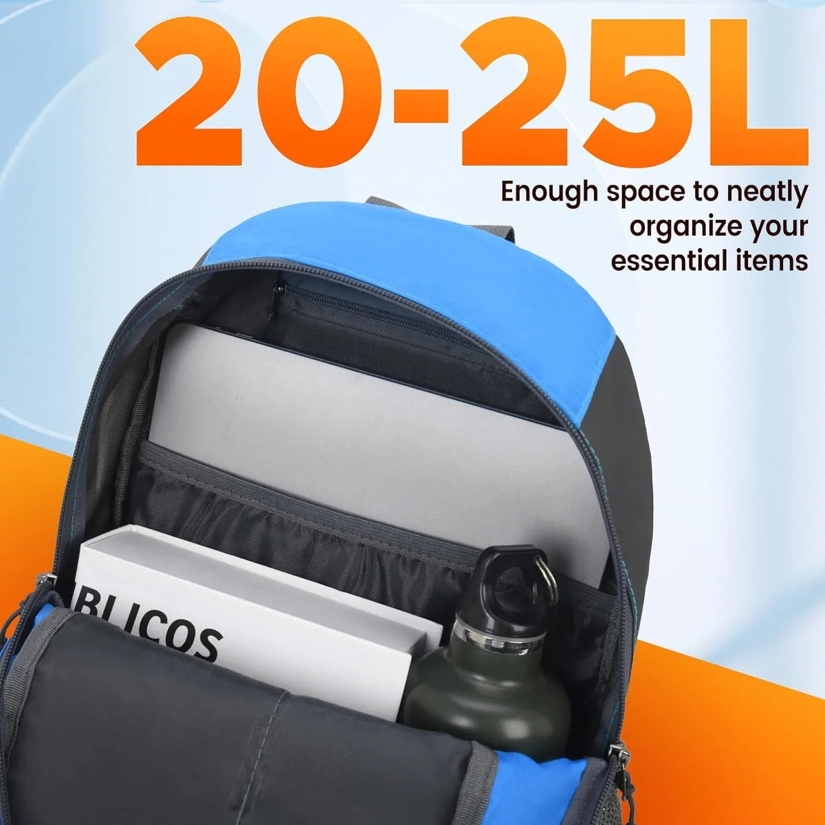 sunhiker Cycling Hiking Backpack liquid impervious Travel Backpack Lightweight SMALL Daypack M0714 Small Blue