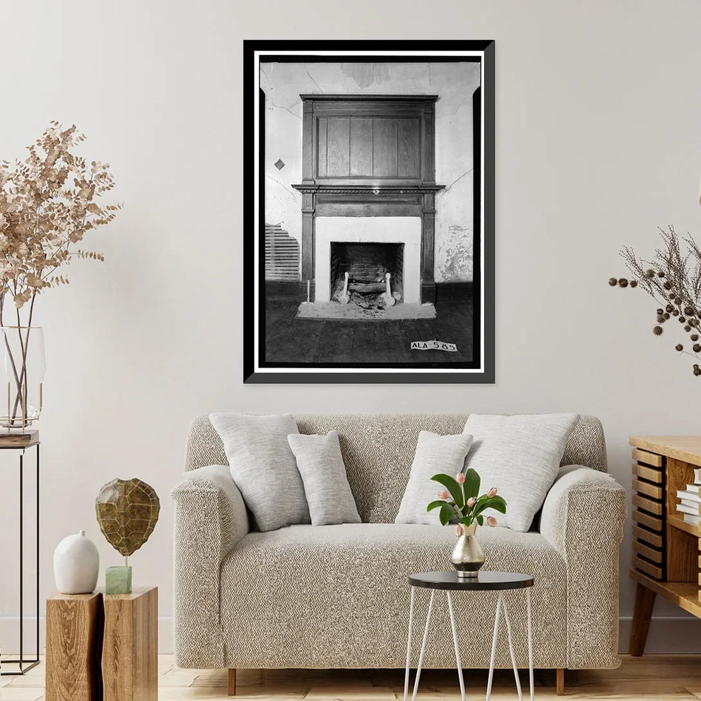 Highway 29, Tuskegee, Macon County, AL - 6, 17-7/8" x 21-7/8". Historic Framed Print, Rush-Thornton House, U.S