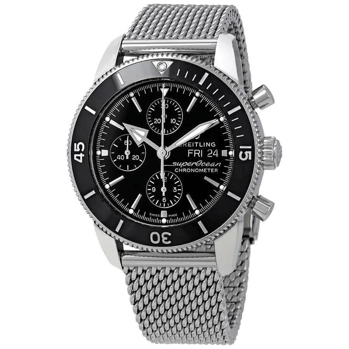 Breitling Superocean Heritage II Chronograph Automatic Black Dial Men's Watch A13313121B1A1