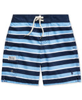 Polo Ralph Lauren BLUE MULTI Little Boys Kailua Striped Swim Trunks, US 6