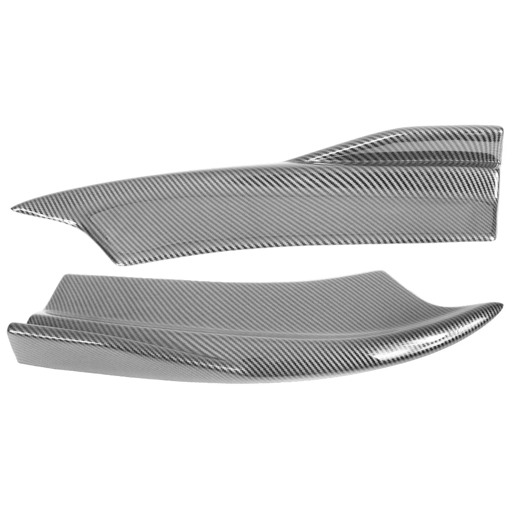 Ikon Motorsports matching with 15-23 Dodge Charger V2 Style Rear Bumper Lip Side Apron Carbon Fiber Print