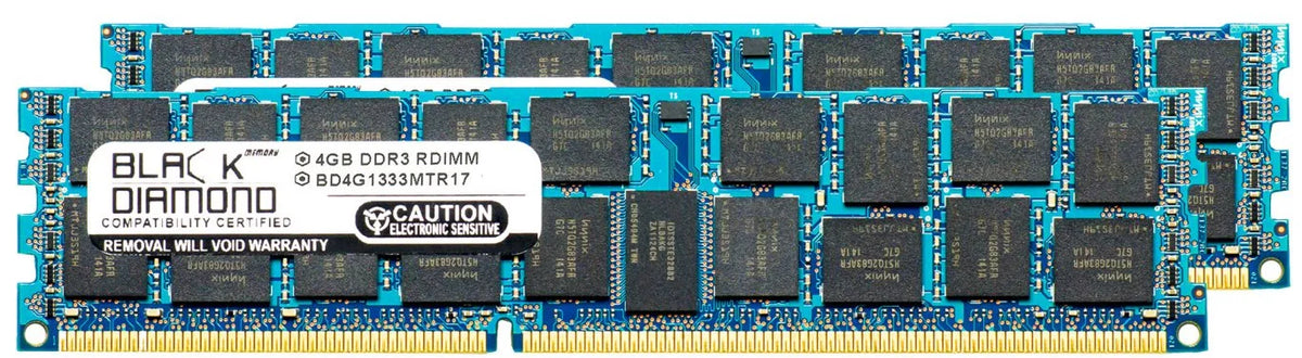 8GB 2X4GB Memory RAM for SuperMicro SuperServer 5000 5016I-MR DDR3 RDIMM 240pin PC3-10600 1333MHz Black Diamond Memory Module Upgrade