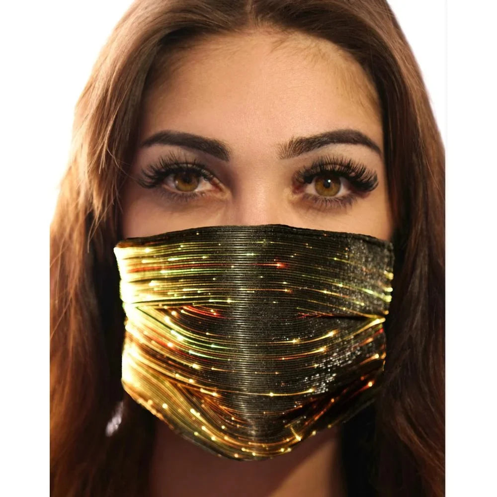 LED Party Mask - Black 106332. Western Fashion Inc