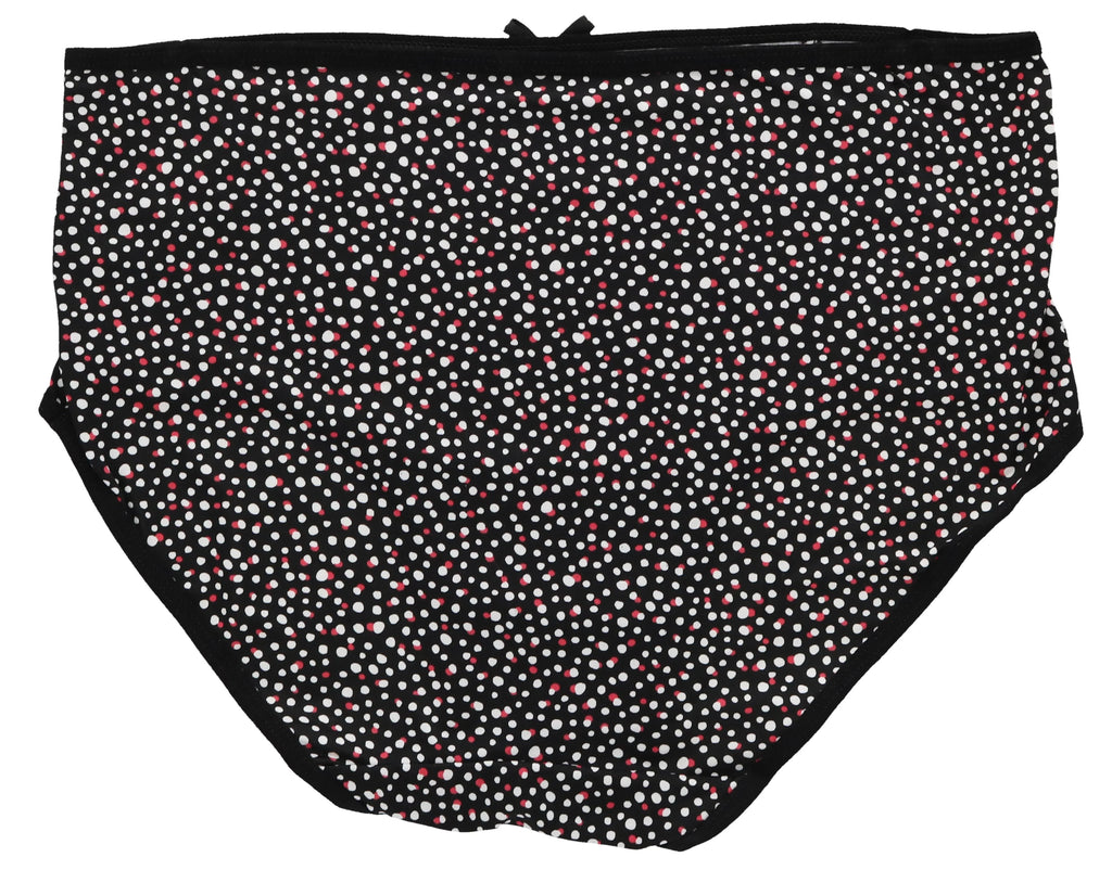 Delta Burke Intimates Women's Plus Size Sexy Classic High Rise Brief Panties (5Pr) (X-Large, Hot Pink Black Florals)