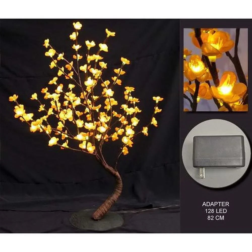 Lighted Pink Bonsai Tree - 128 LEDs. Hi-Line Gift Ltd