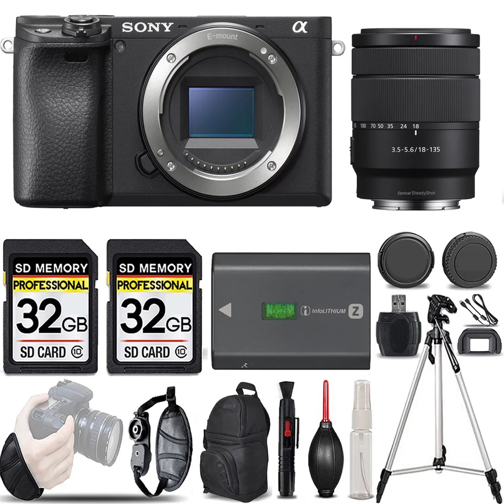 a6400 Mirrorless Camera +18-135mm f/3.5-5.6 OSS Lens -LOADED KIT