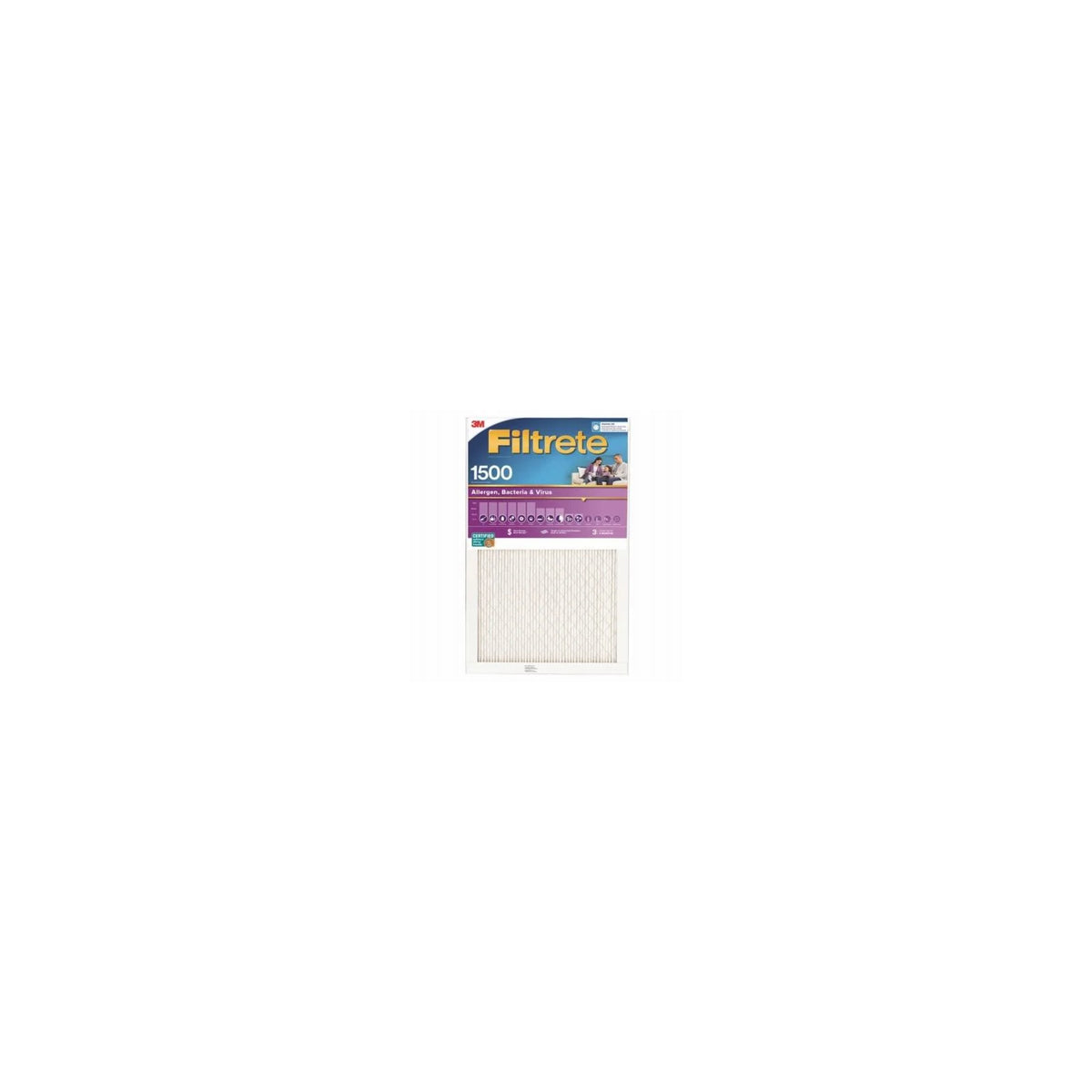 D 12 MERV Pleated Air Filter 1 pk. H X 1 in. W X 24 in. Filtrete 14 in