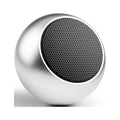 Wireless Speaker for iPhone 15/Pro/Max/Plus - Mini Remote Shutter Hands-free Microphone Audio Multimedia Rechargeable Silver for iPhone 15/Pro/Max/Plus