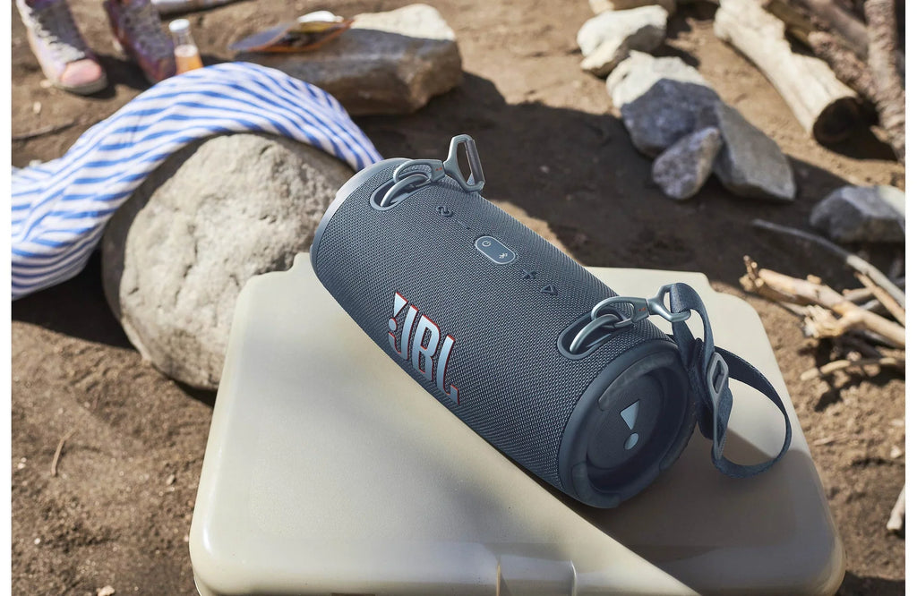 Restored JBL Xtreme 3 Portable Bluetooth Speaker, IP67 Waterproof, 15 Hours of Playtime, Powerbank, (Blue) (Refurbished)