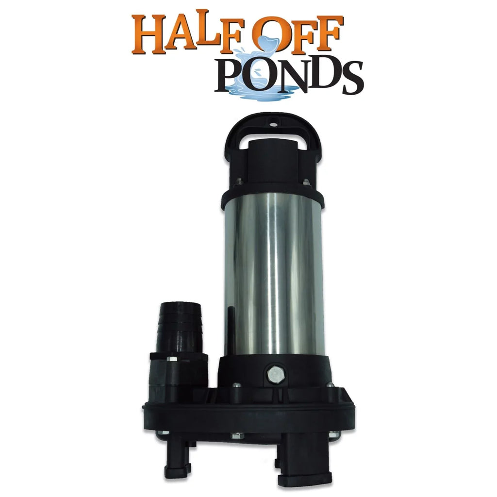HALF OFF PONDS Piranha Series 5,500 GPH Direct Drive Submersible Pump for moisture Gardens, Ponds and Waterfalls - PN-5500