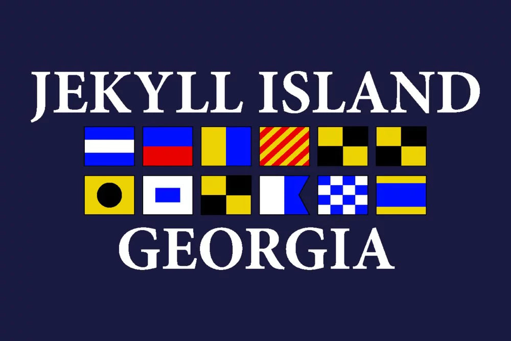 Jekyll Island, Georgia, Nautical Flags (19x27 inches, Premium 500 Piece Jigsaw Puzzle for Adults and Family, Made in USA)