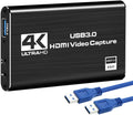 ANSTEN Video Capture Card, HDMI to USB3.0 4K 60HZ Game Capture Device Support Windows Linux OS X System OBS YouTube Twitch Streaming and Recording for PS4 Xbox One Game Use