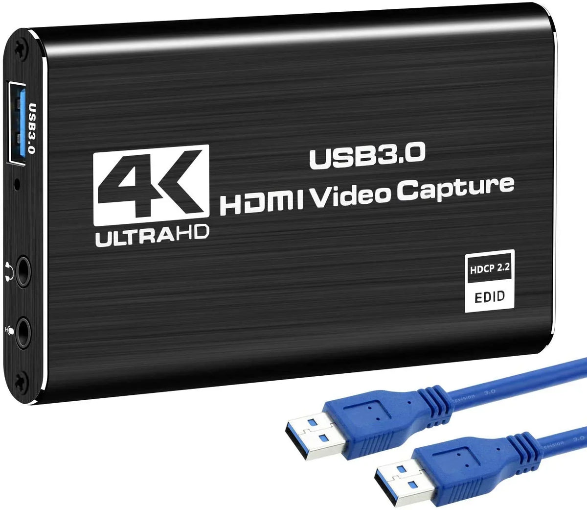 ANSTEN Video Capture Card, HDMI to USB3.0 4K 60HZ Game Capture Device Support Windows Linux OS X System OBS YouTube Twitch Streaming and Recording for PS4 Xbox One Game Use
