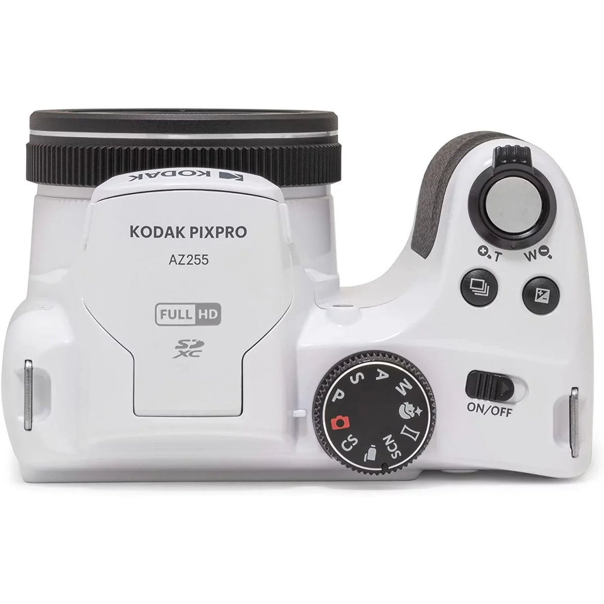 Kodak PIXPRO Astro Zoom AZ255-WH 16MP Digital Camera, 25X Optical Zoom, White Bundle with Lexar 32GB High-Performance 800x UHS-I SDHC Memory Card + Deco Photo Camera Bag