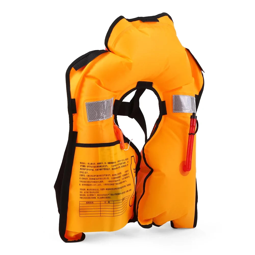 Eccomum Manual Inflatable Adult aqua Sports Swimming Fishing Survival Jacket