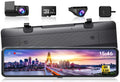 JOMISE 11" Rear View Mirror Camera Dash Cam 4K Front and Rear Split Screen GPS 32G Card 24H Parking Monitor