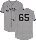 Cleveland Indians on October 16, 2022 - Fanatics Authentic Certified. Nestor Cortes New York Yankees Player-Worn #65 Gray Jersey vs