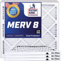 Filter King 8x63.5x1a Air Filter | 4-PACK | MERV 8 HVAC Pleated A/C Furnace Filters | MADE IN USA | Actual Size: 8 x 63.5 x .75"