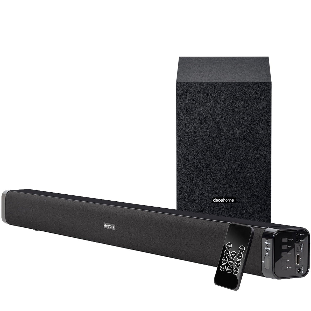 UN55TU8300 55" HDR 4K UHD Smart Curved TV (2020) Bundle with Deco Gear Home Theater Soundbar