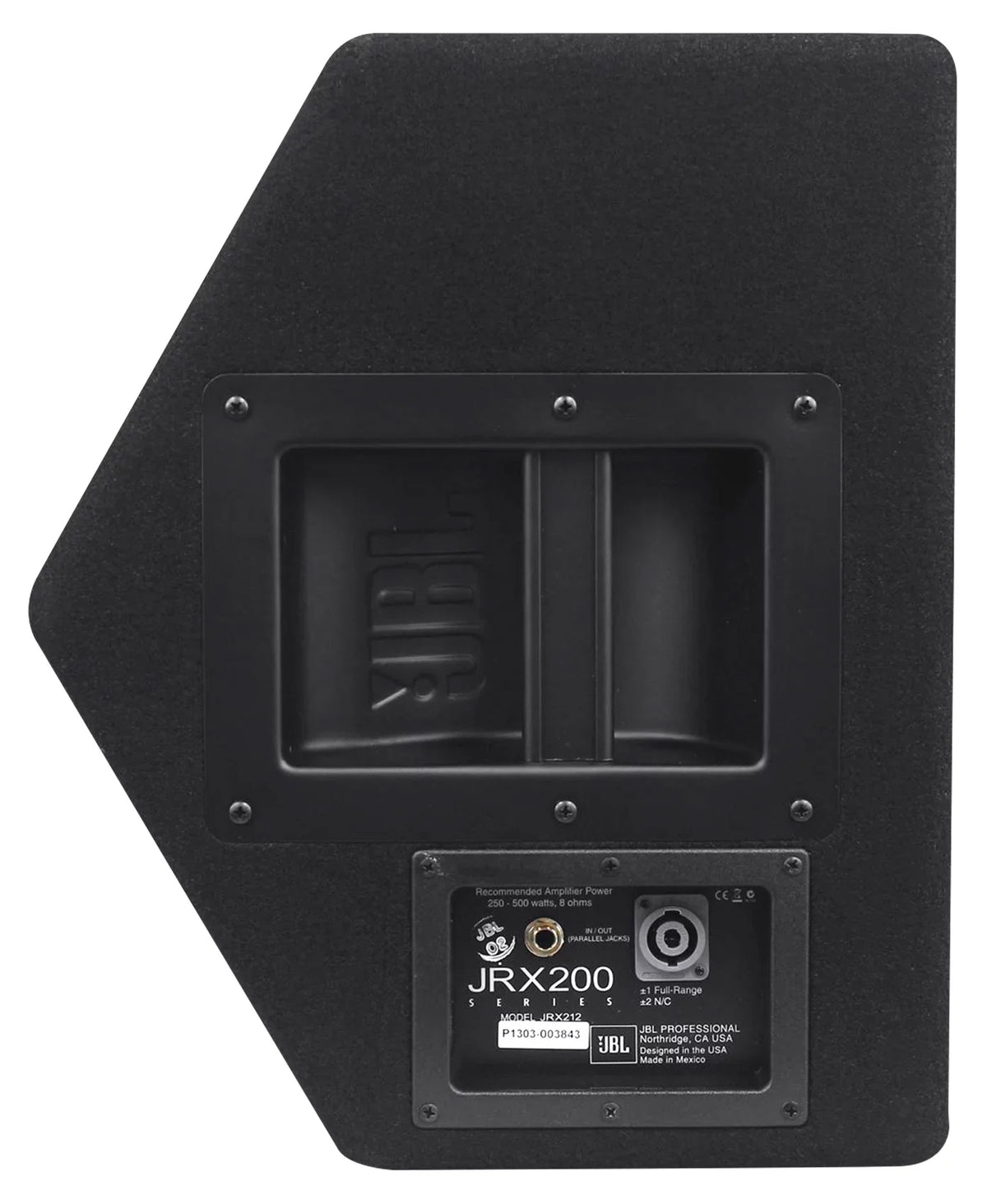 JBL JRX212 1,000 Watt 12" 2-Way DJ P/A Speaker Floor Wedge Monitor + Hand Truck