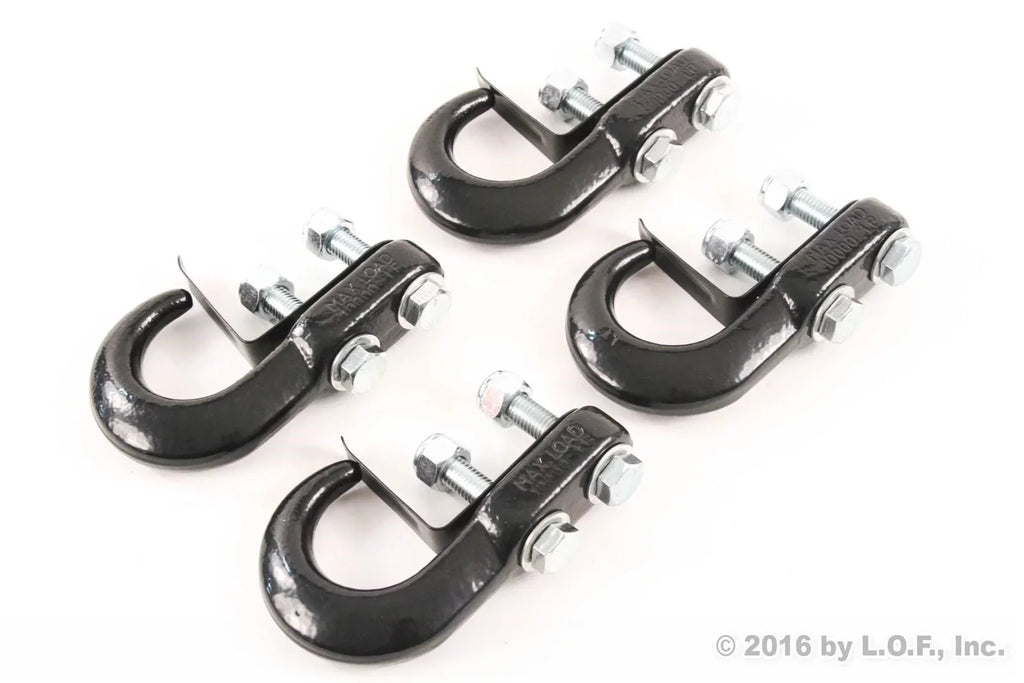 Red Hound Auto 4 Universal Recovery Tow Hooks for appropriate with  Dodge Chevrolet GMC  Pickup Truck