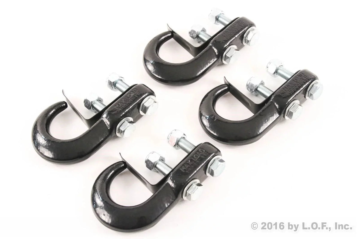 Red Hound Auto 4 Universal Recovery Tow Hooks for appropriate with  Dodge Chevrolet GMC  Pickup Truck