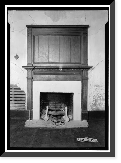Highway 29, Tuskegee, Macon County, AL - 6, 17-7/8" x 21-7/8". Historic Framed Print, Rush-Thornton House, U.S